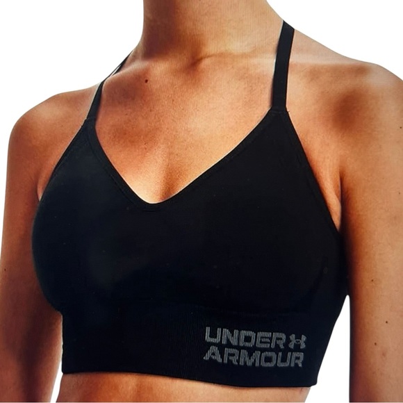 Under Armour Black Sports Bra Medium Support - Picture 2 of 4